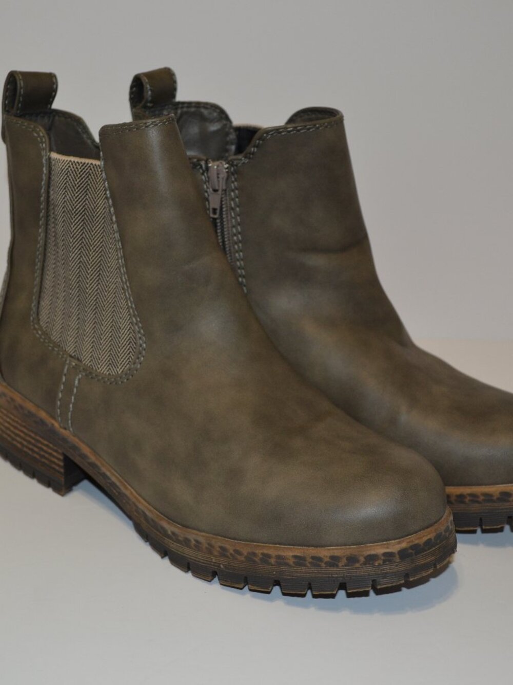 Maurices Olive Green Chelsea Ankle Boots – Women’s